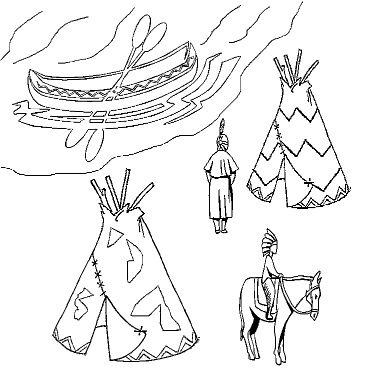 native coloring pages - photo #7