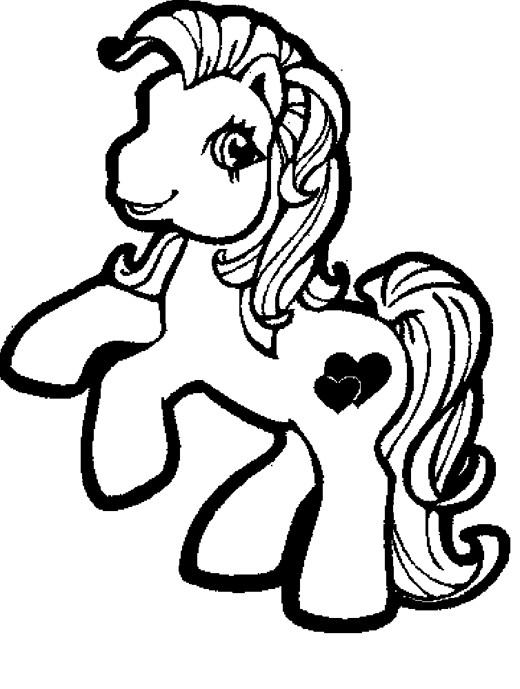Cartoon horses coloring pages download and print for free
