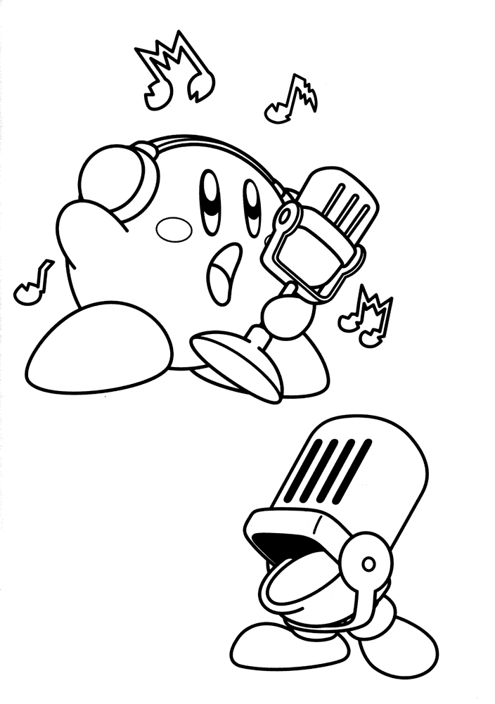 Kirby coloring pages to download and print for free