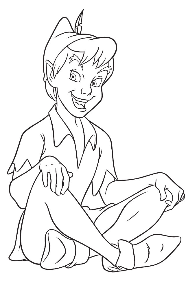 Peter pan coloring pages to download and print for free