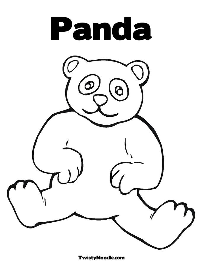 Panda bear coloring pages to download and print for free