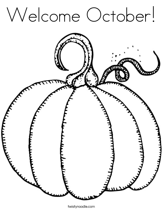 october coloring pages pumpkin - photo #8