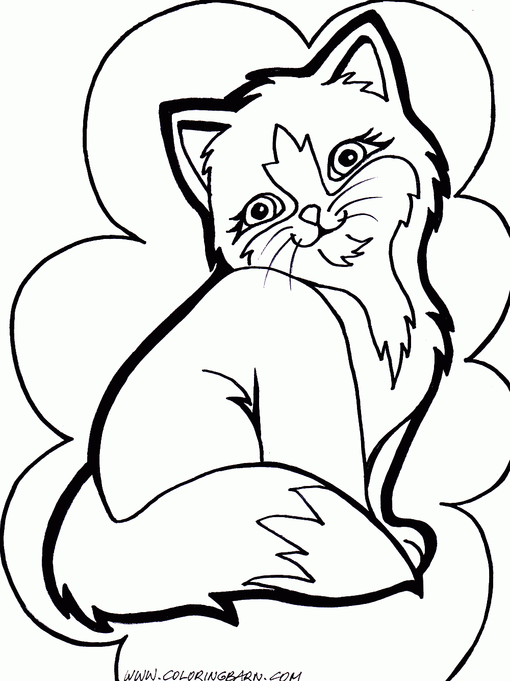 97 Animal Free Coloring Pages For Kids Cats for Kindergarten