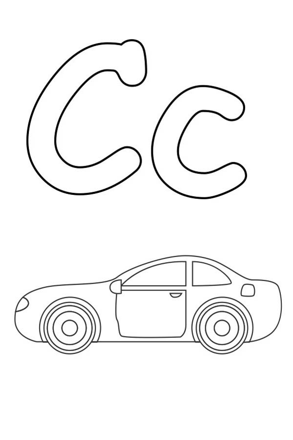 Letter c coloring pages to download and print for free