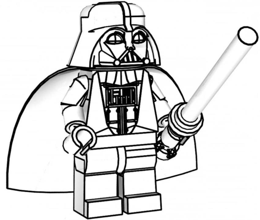 Lego star wars coloring pages to download and print for free