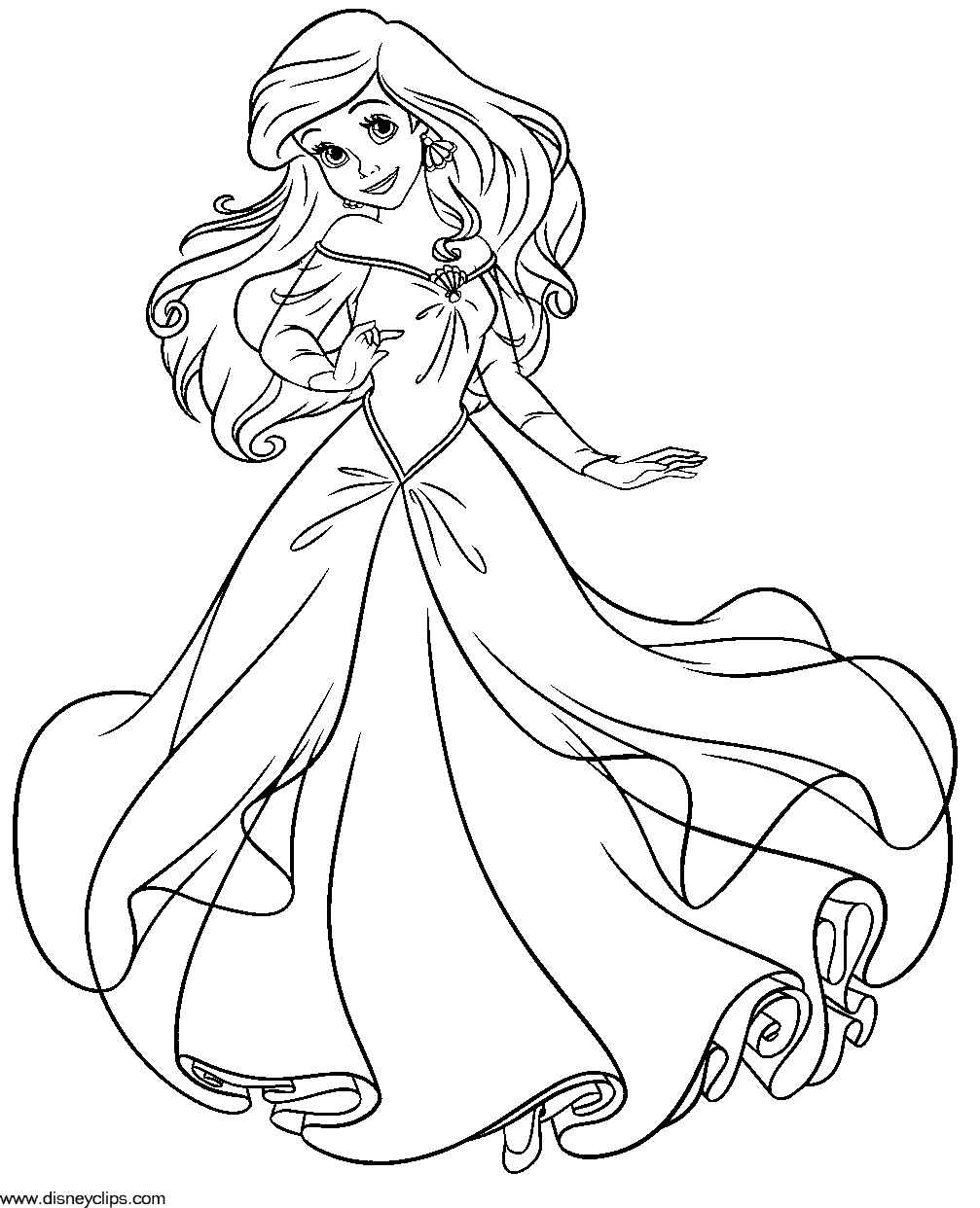 Ariel coloring pages to download and print for free