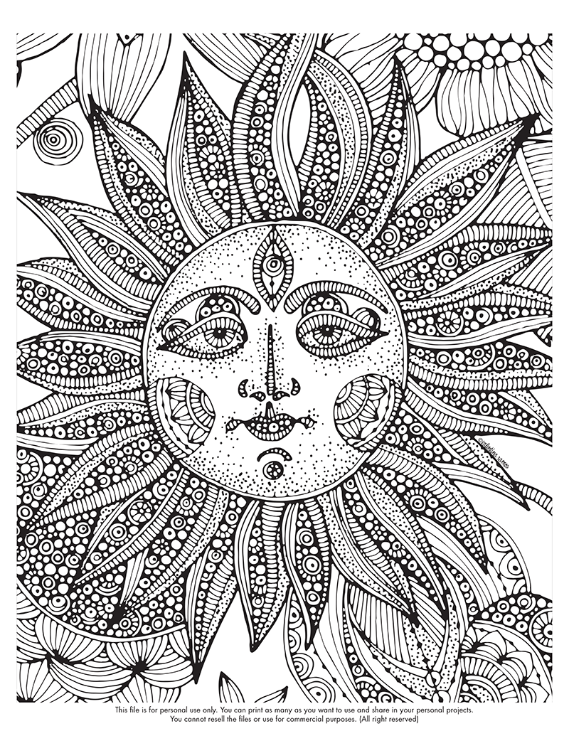Adult coloring pages to print to download and print for free