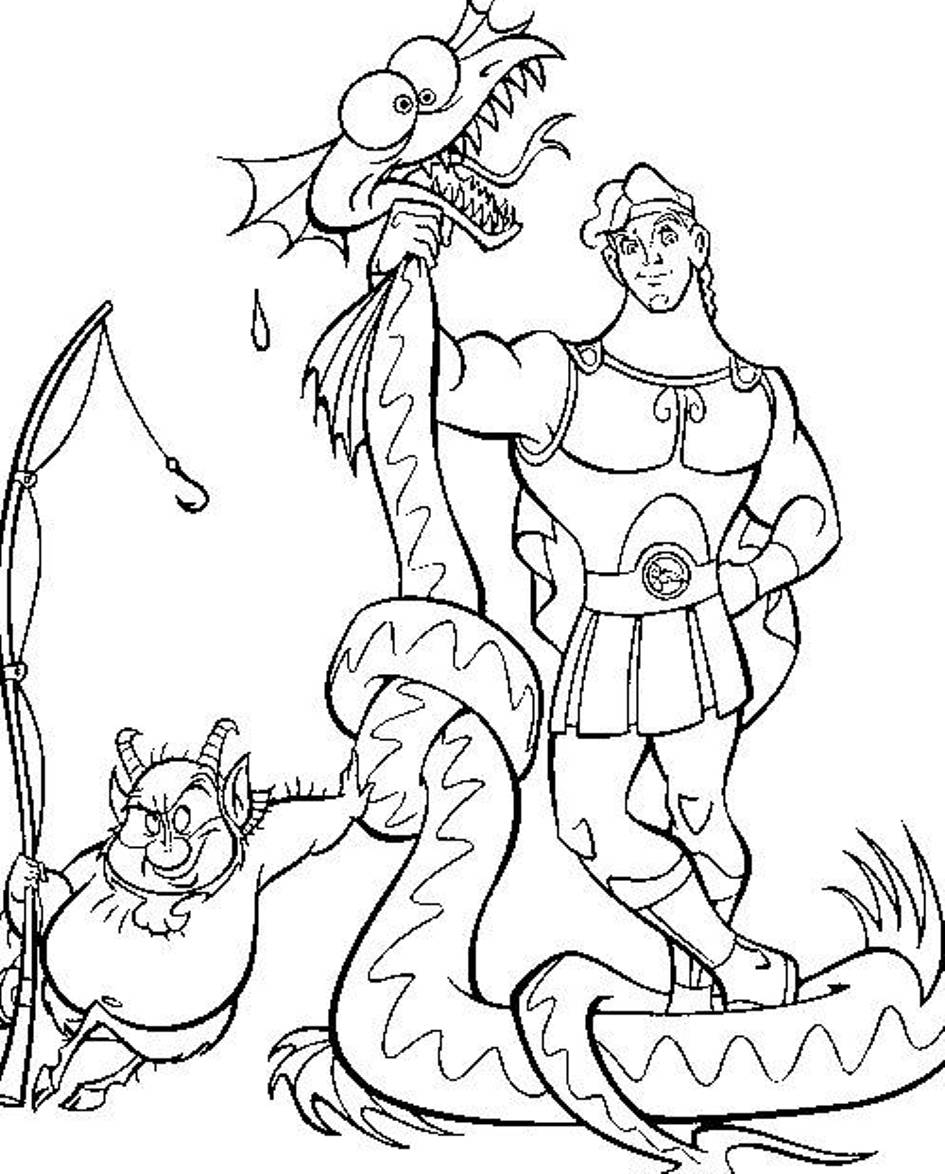 Hercules coloring pages to download and print for free