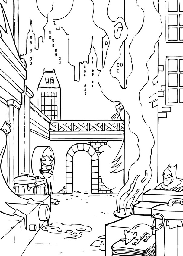 City coloring pages to download and print for free