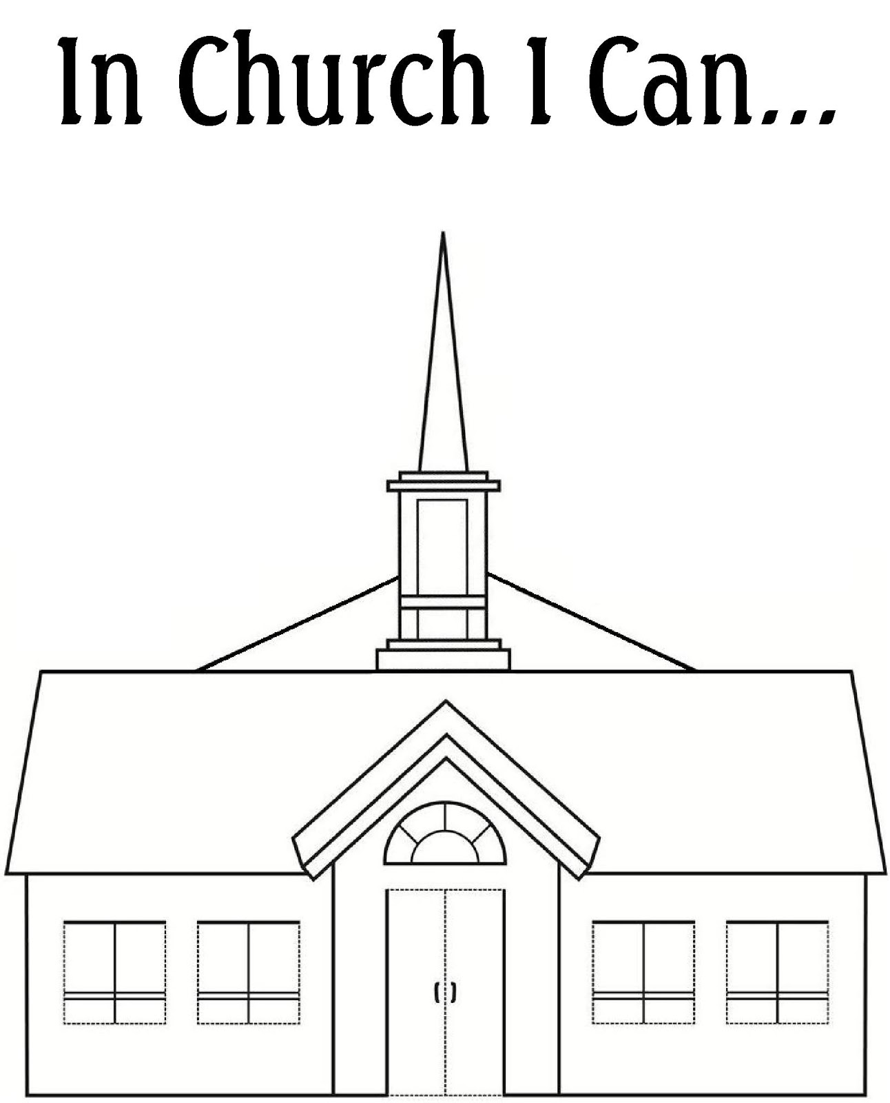 Church coloring pages to download and print for free