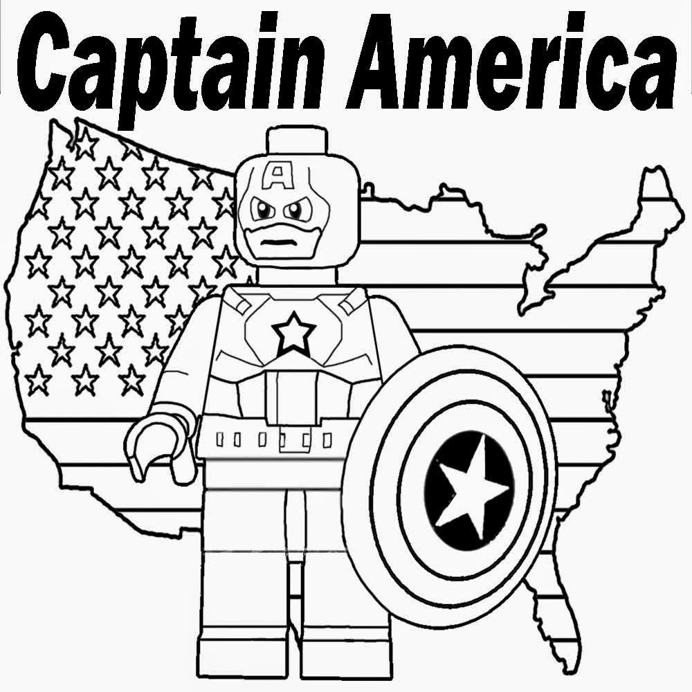 More Captain America Coloring Pages