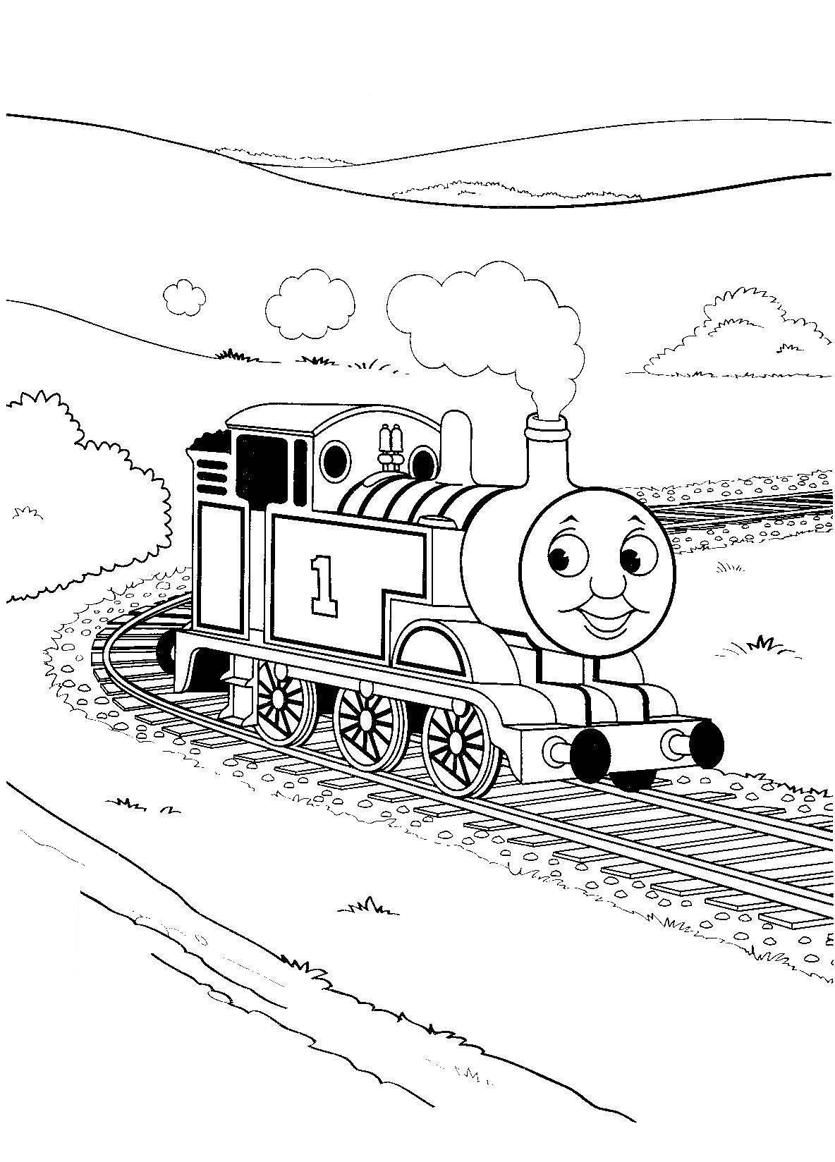 Thomas the tank engine coloring pages to download and print for free