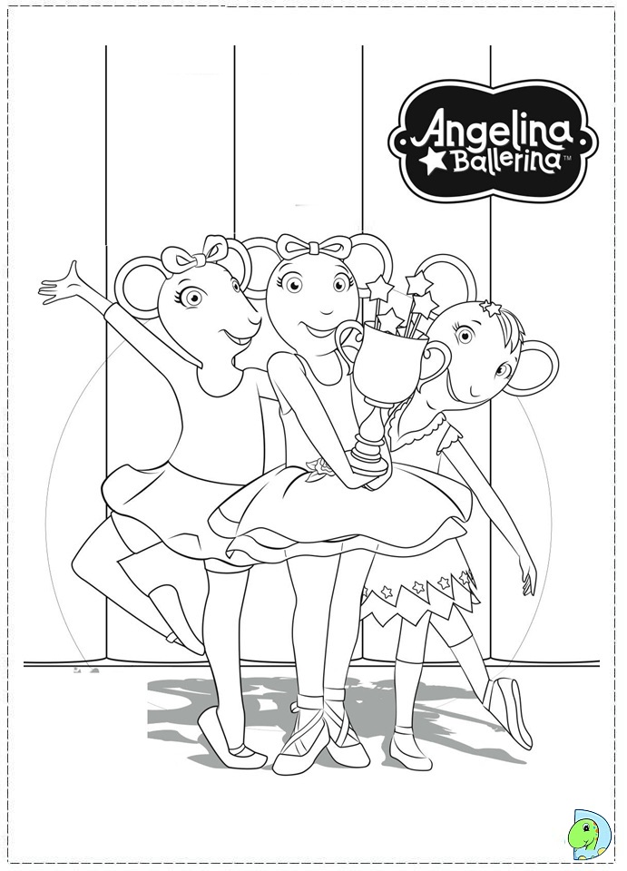 Angelina Ballerina Coloring Pages Download Print Free Christmas