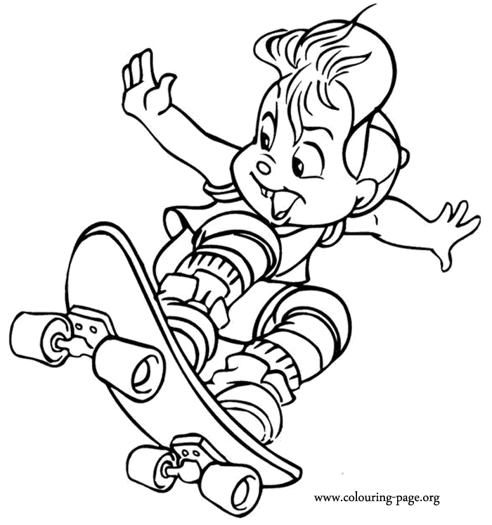 Skateboard coloring pages to download and print for free