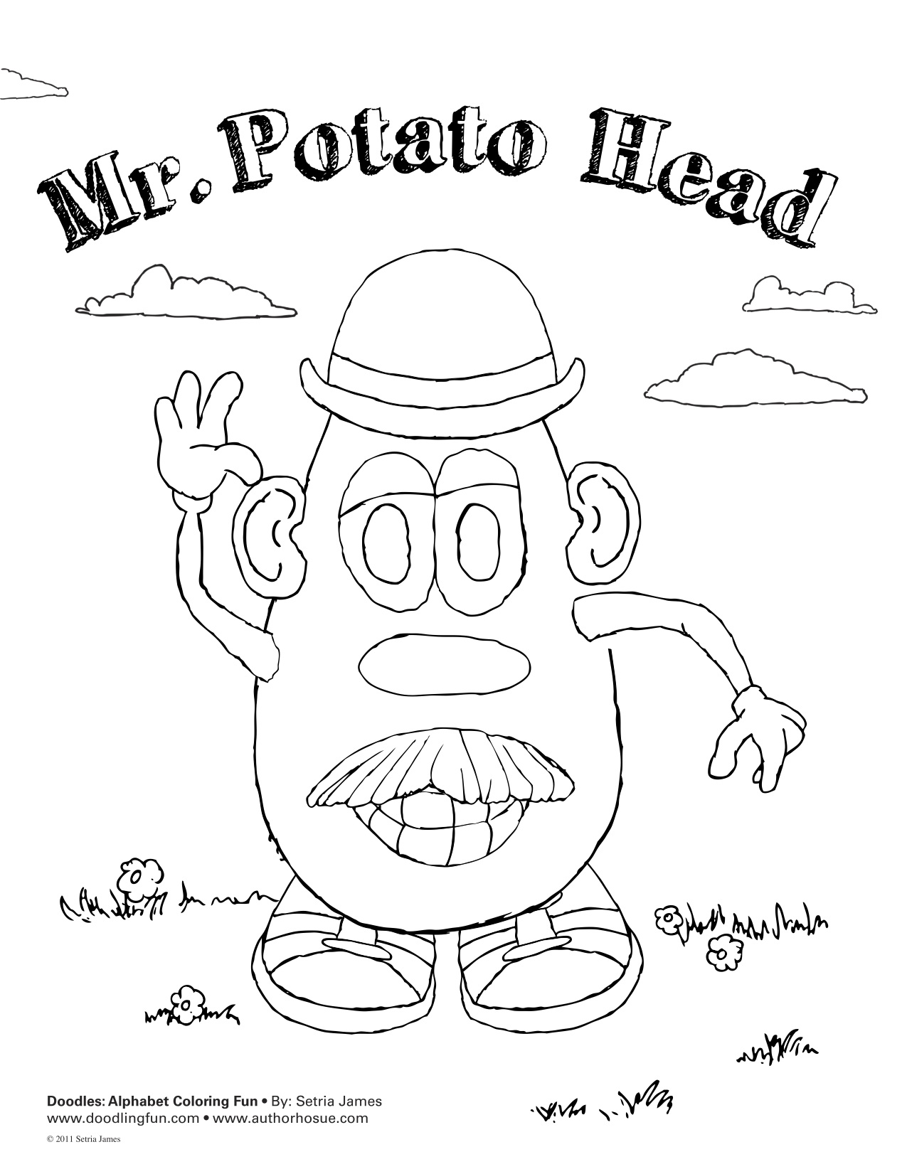 Mr potato head coloring pages to download and print for free