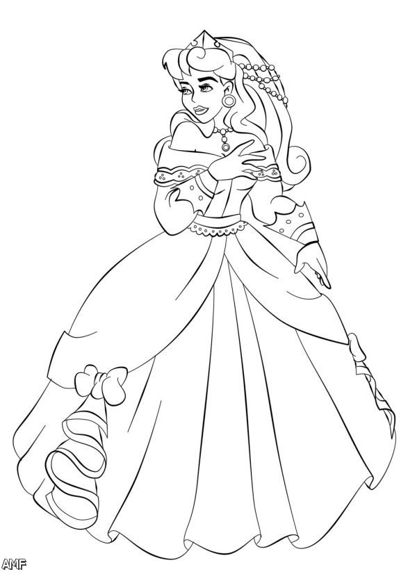 Aurora disney princess coloring pages download and print