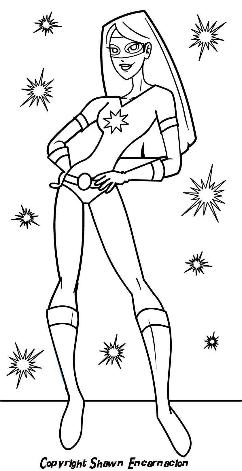 Cartoon superheroes coloring pages download and print for free