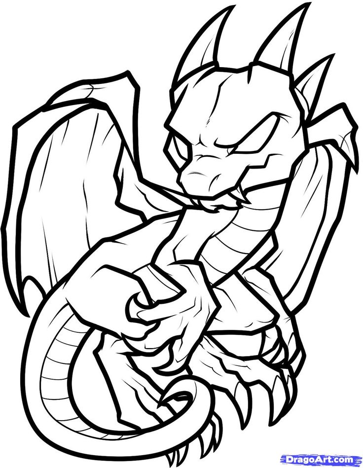 Cartoon dragon coloring pages download and print for free