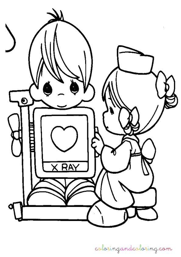 Nurse coloring pages to download and print for free