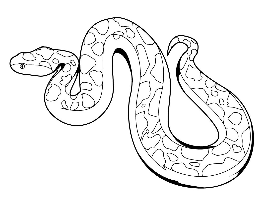 King cobra snake coloring pages download and print for free