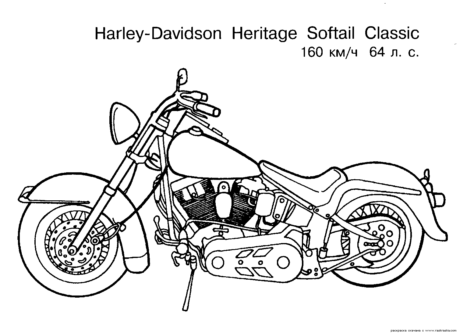 Motorcycle coloring pages to download and print for free