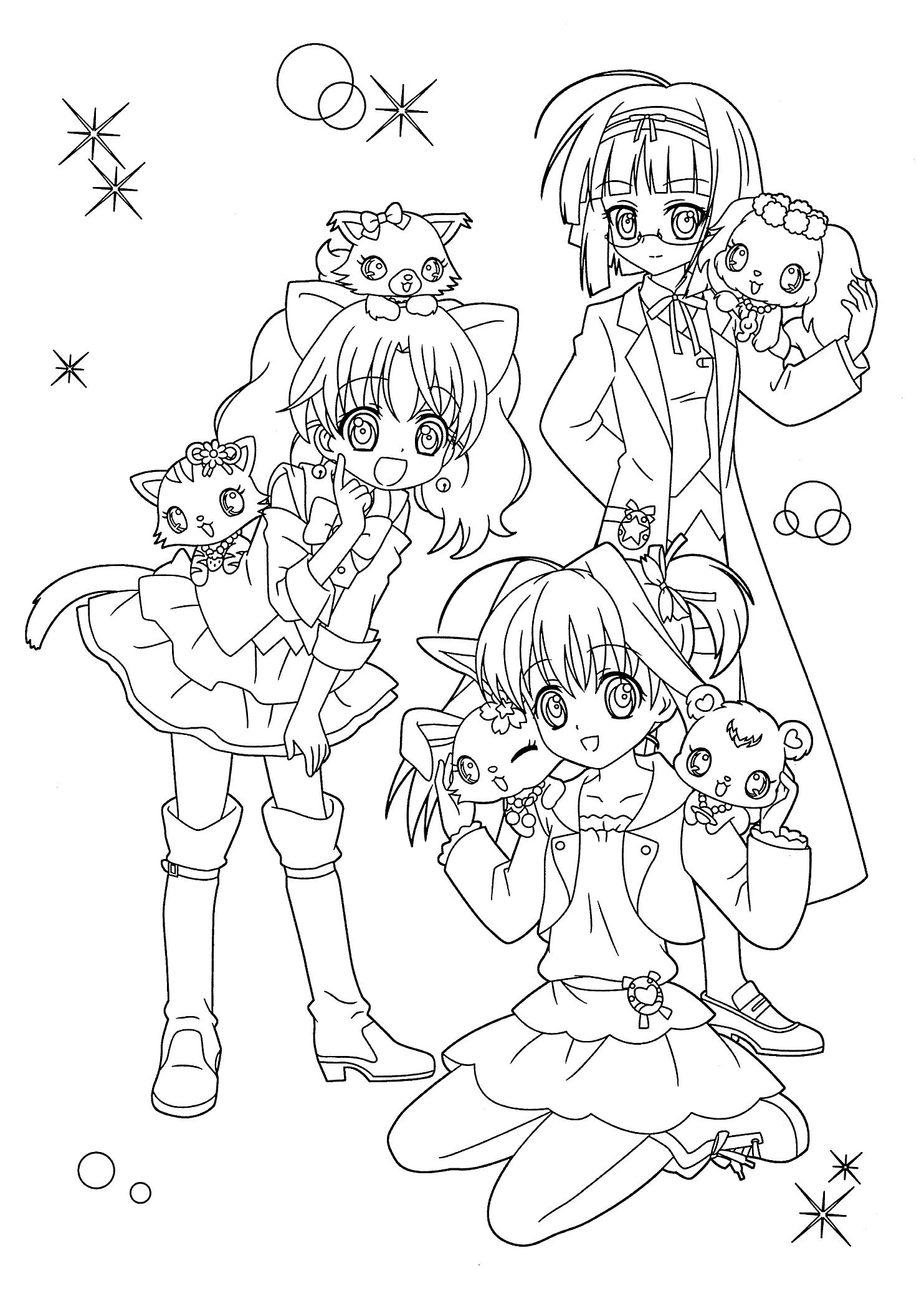 298 Cute Anime Coloring Pages for Adult