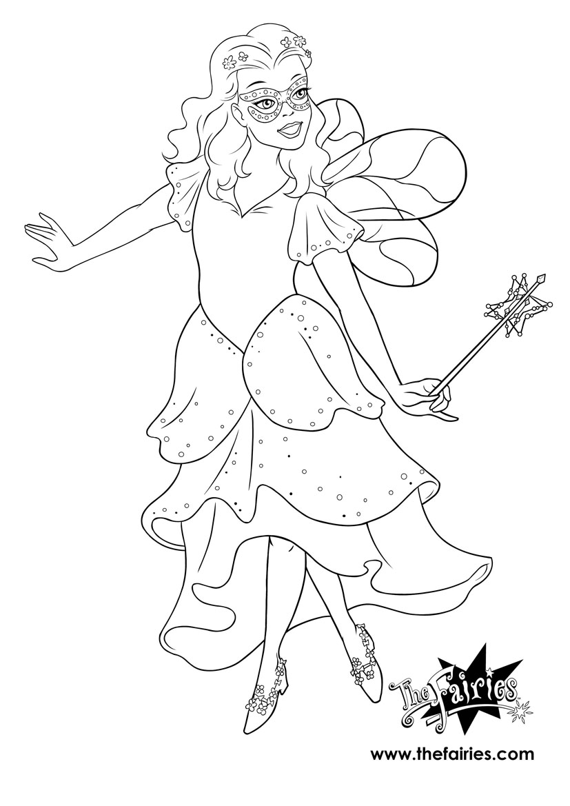 fairy animations coloring pages - photo #24