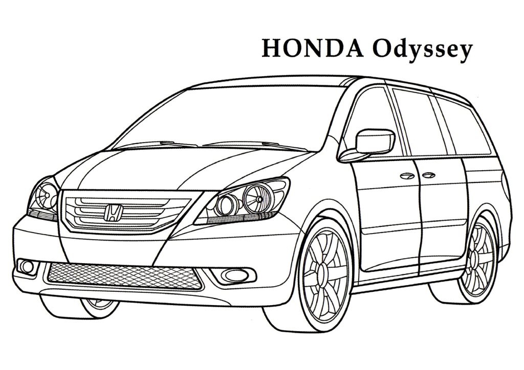 Honda coloring pages download and print for free