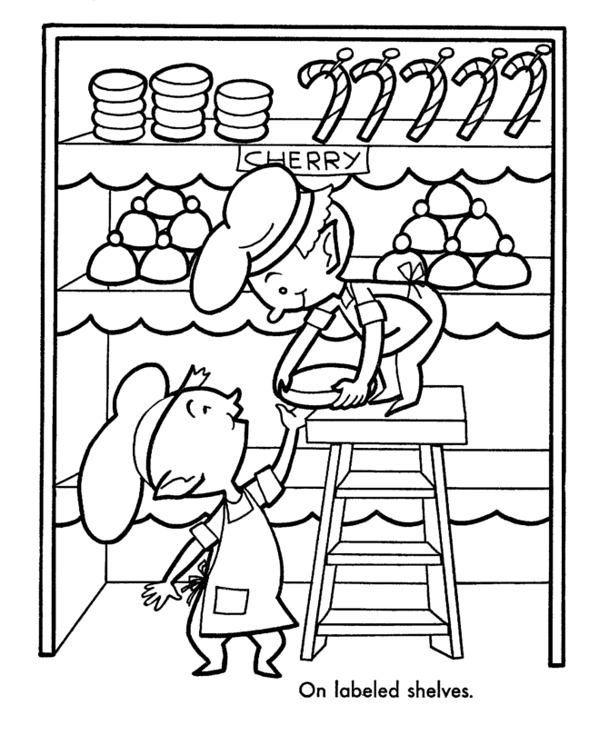 Kitchen coloring pages to download and print for free