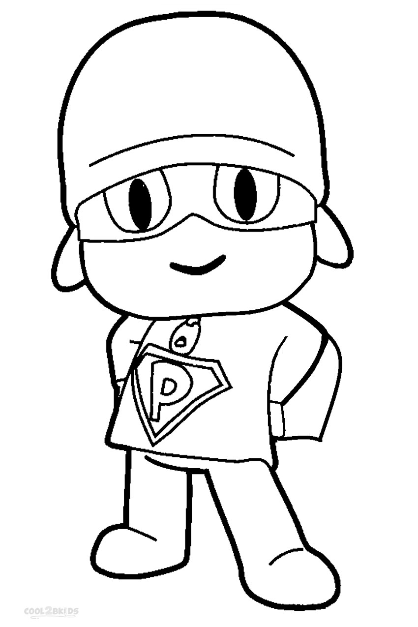 Pocoyo coloring pages to download and print for free