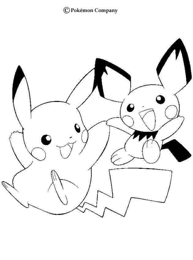 Pikachu coloring pages to download and print for free