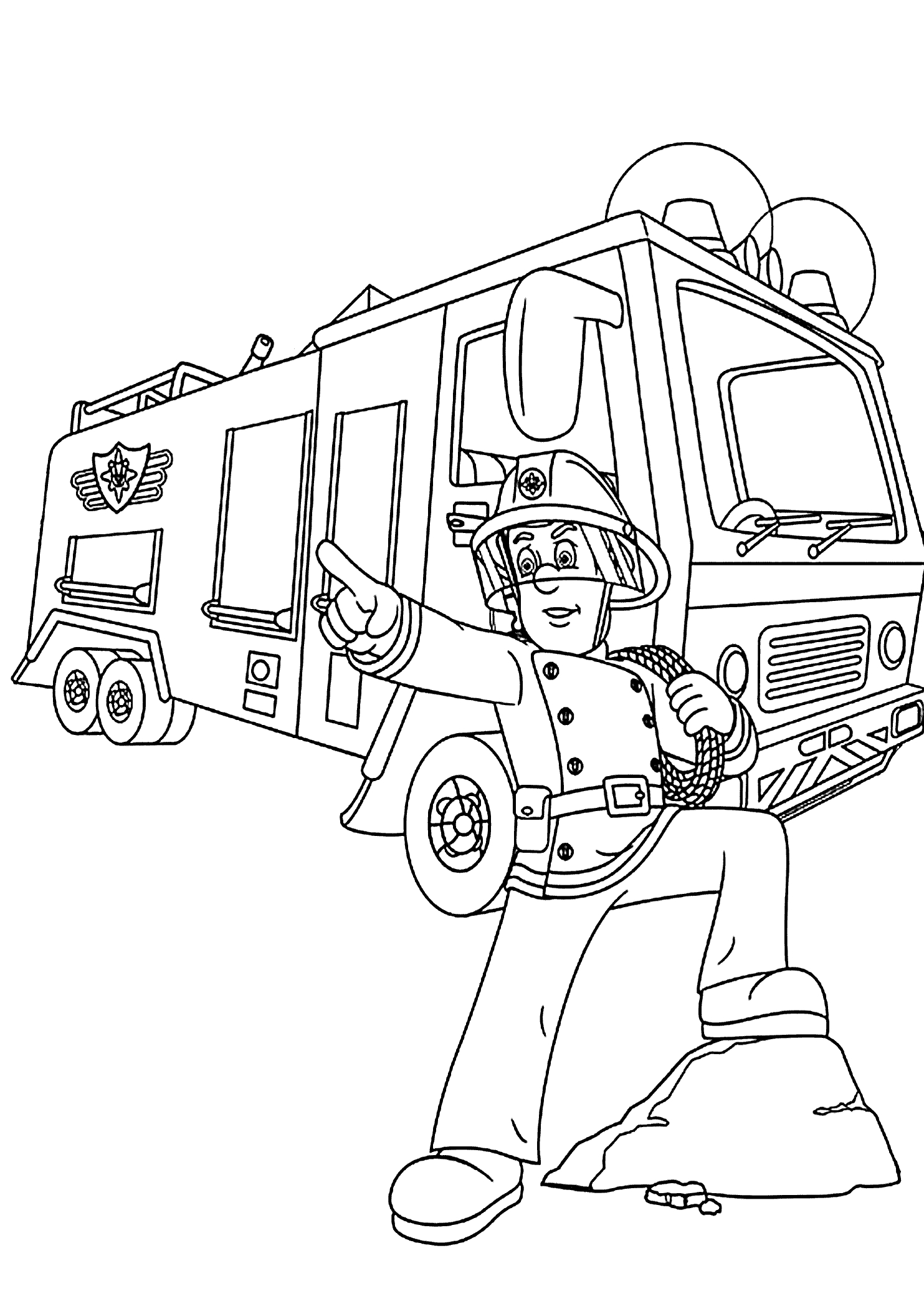 Fireman sam coloring pages to download and print for free
