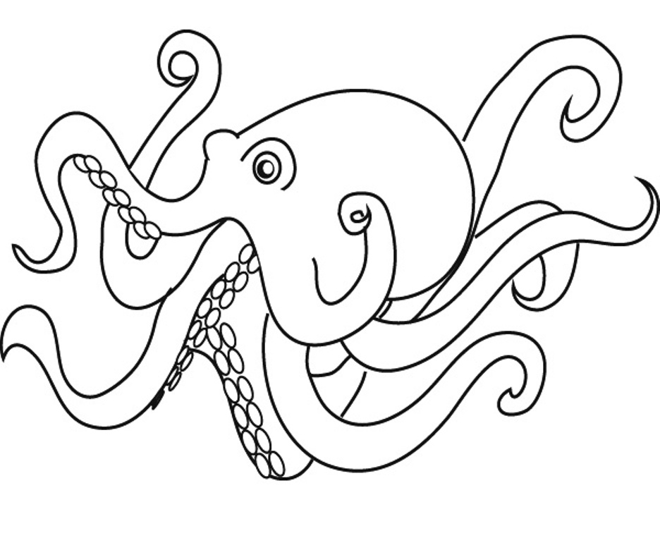 Octopus coloring pages to download and print for free