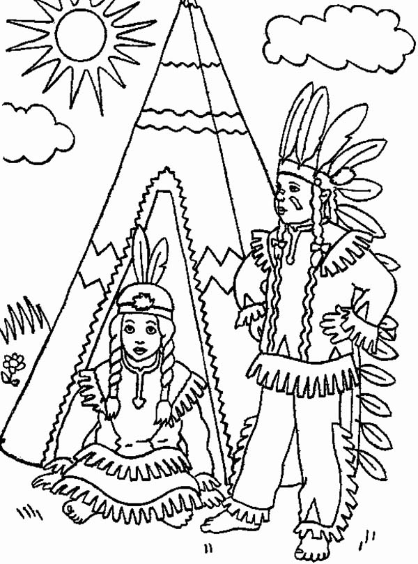 Native american coloring pages to download and print for free