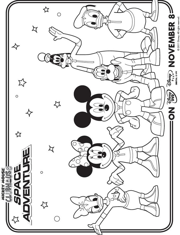 Mickey mouse clubhouse coloring pages to download and ...