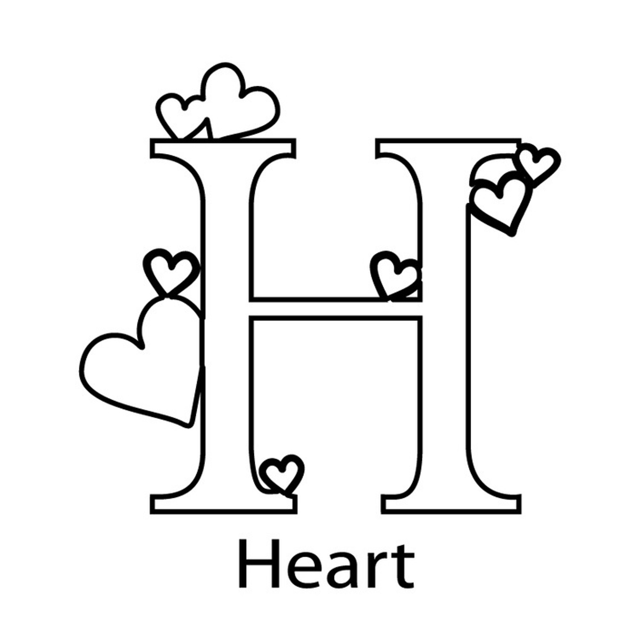 Coloring Pages For The Letter H