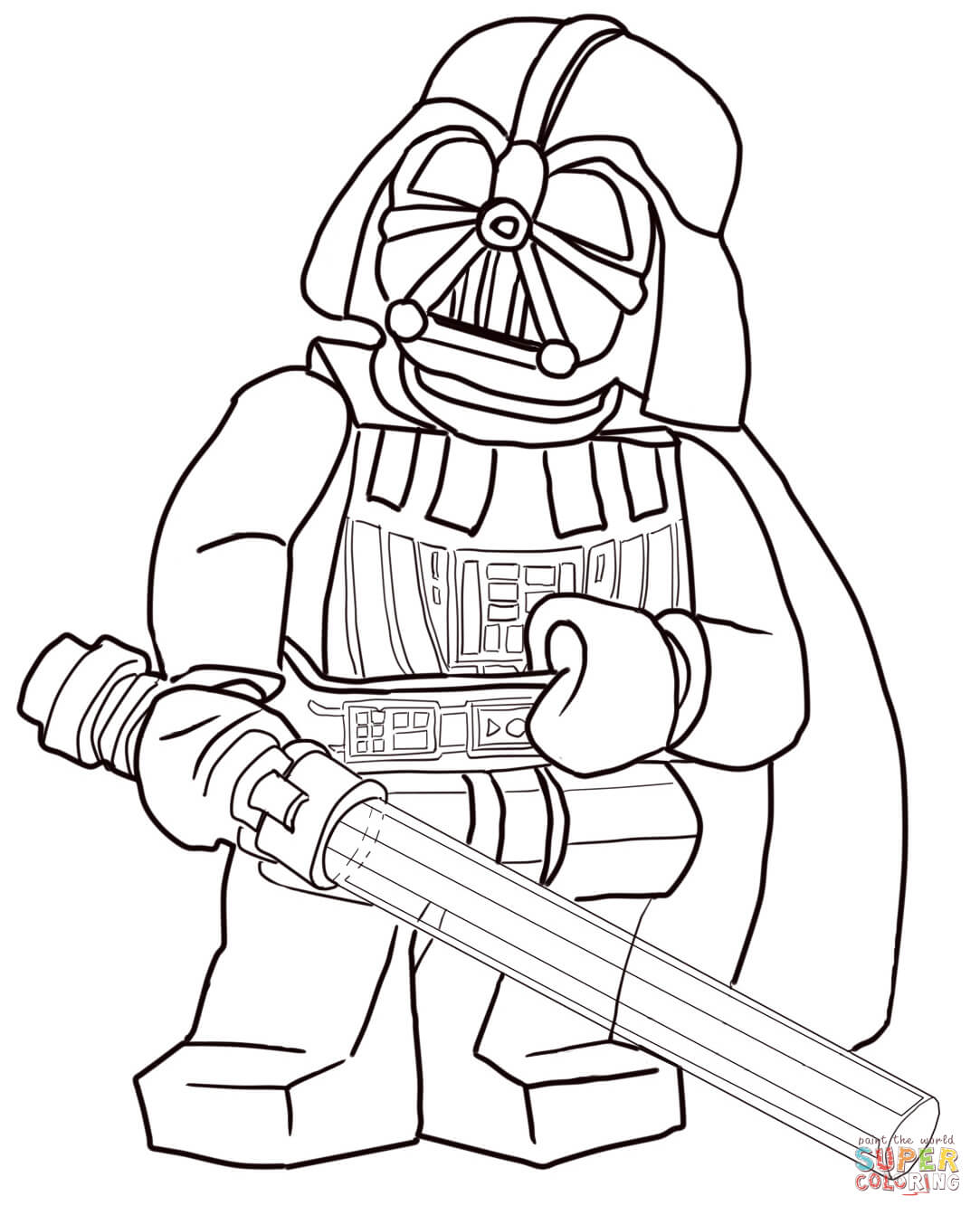 Lego star wars coloring pages to download and print for free