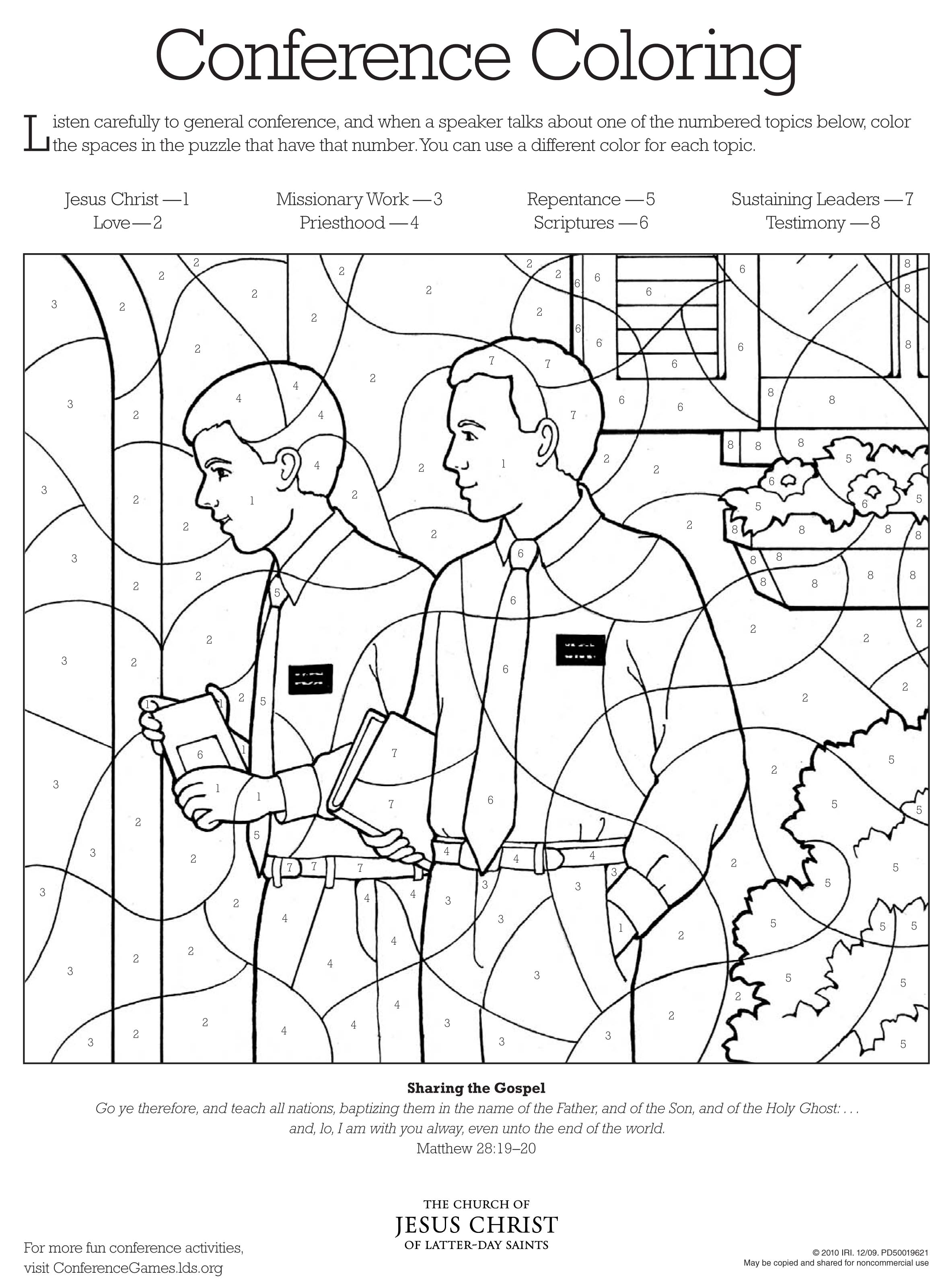 Lds Coloring Book Pages Coloring Pages