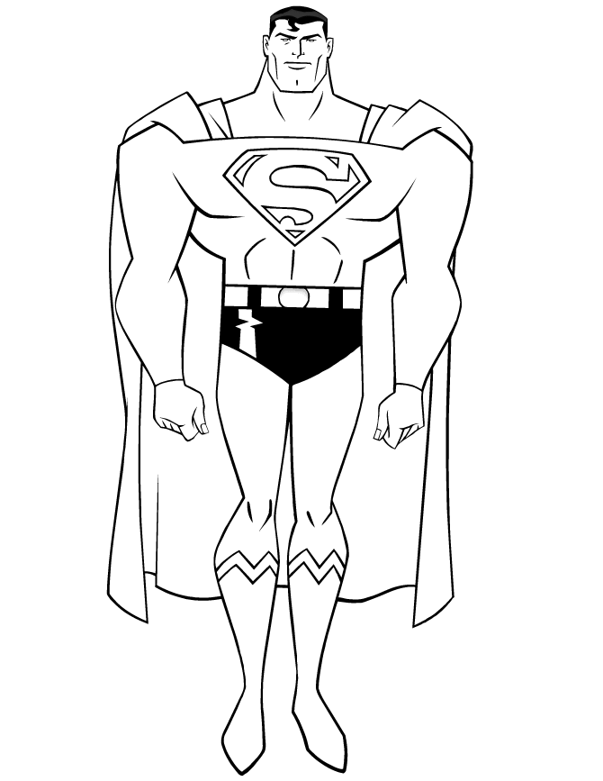 Superman coloring pages to download and print for free