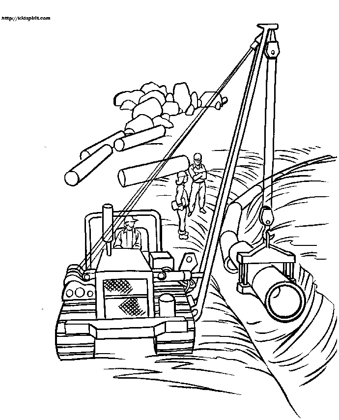 Construction vehicles coloring pages download and print