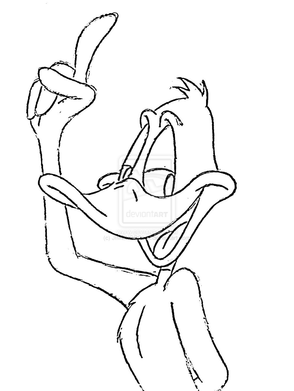 daffy duff coloring pages - photo #28