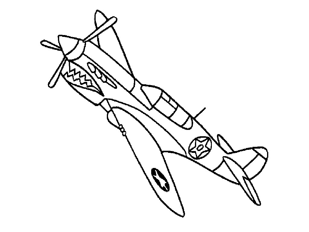 Airplane coloring pages to download and print for free