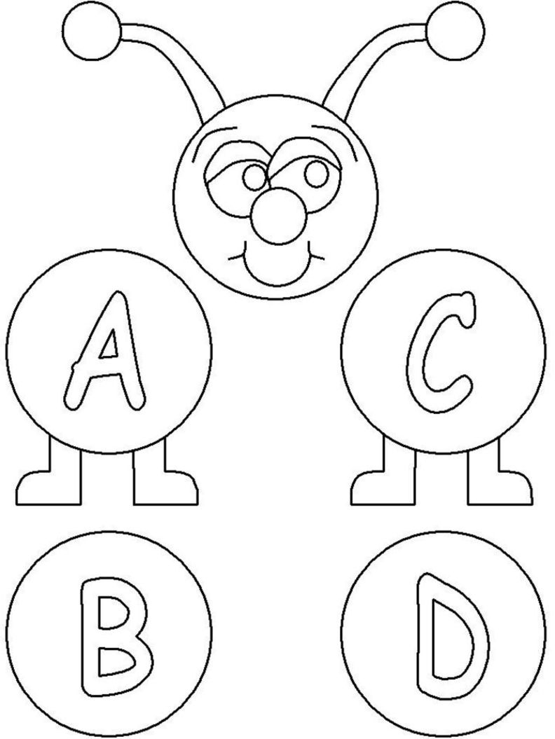 a b cs coloring pages - photo #9