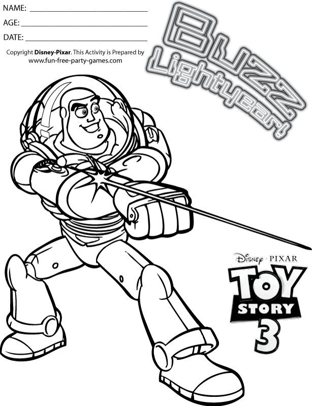 zurg coloring pages - photo #21