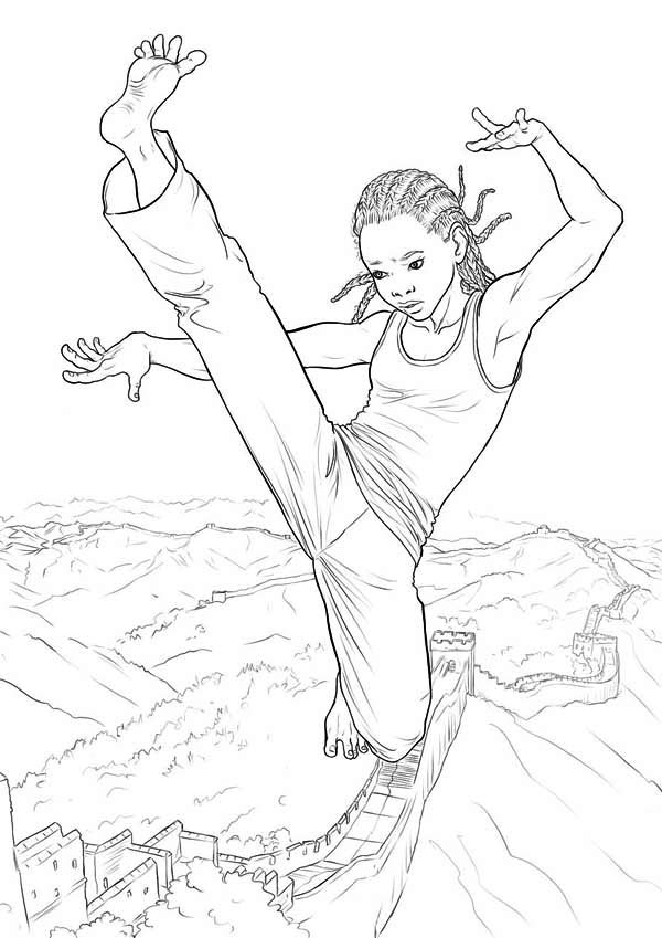 Karate coloring pages download and print for free