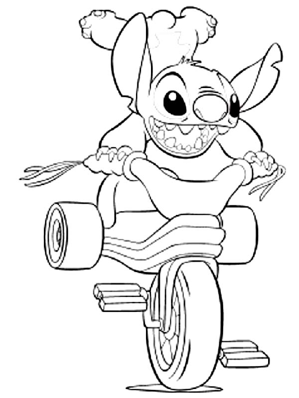 Stitch coloring pages to download and print for free
