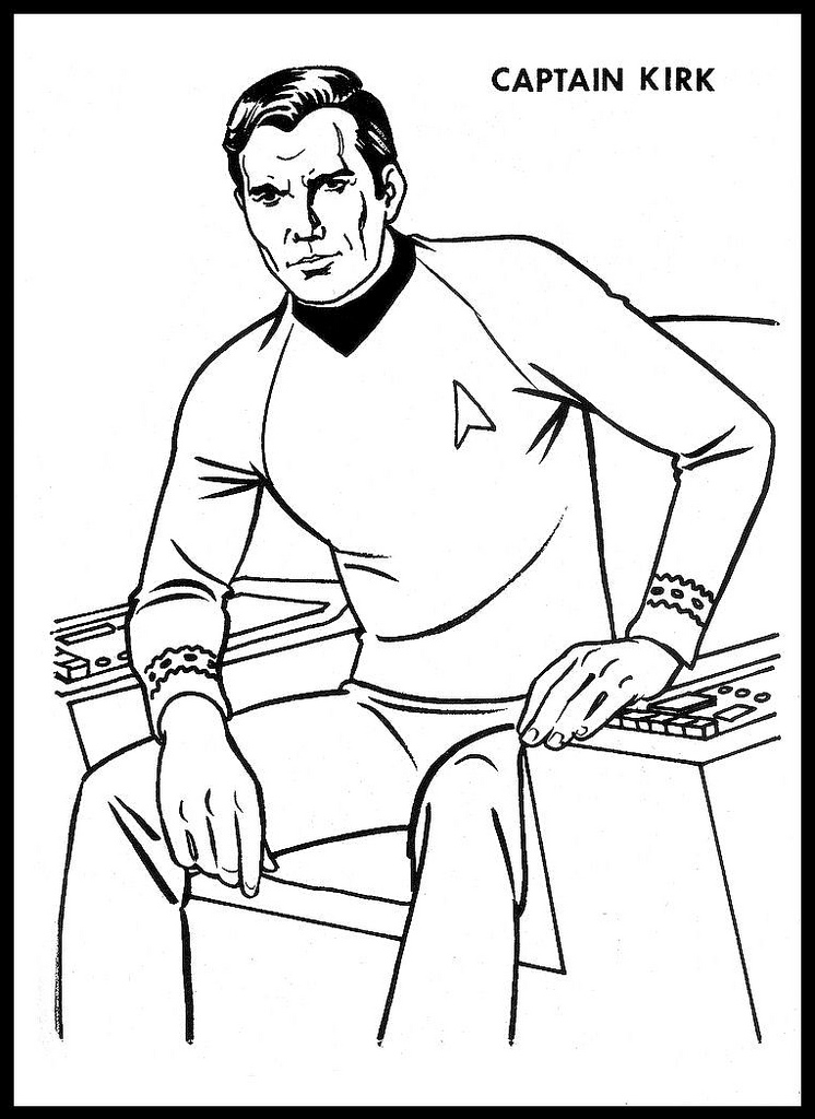 trek star coloring printable spock captain kirk sheets data colour books template flickriver popular sketch