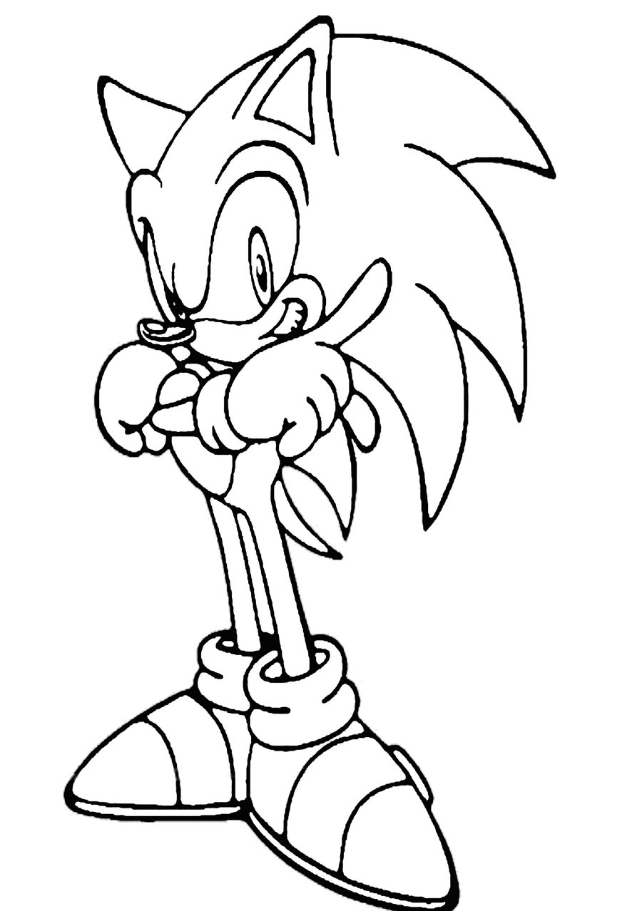 Sonic the hedgehog coloring pages to download and print