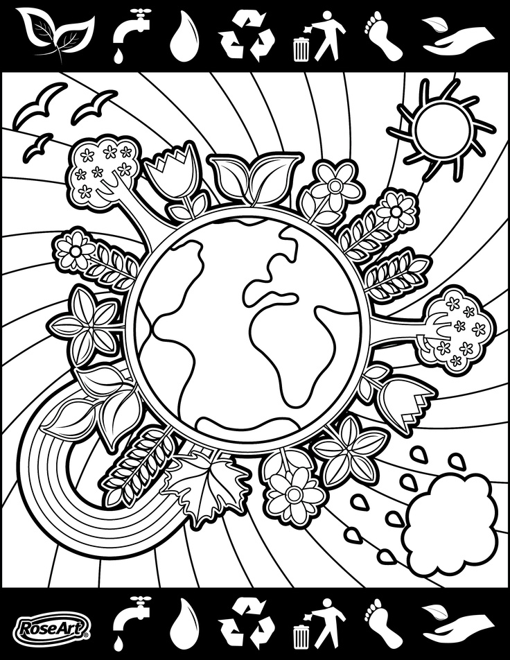 Harmony Of Nature Coloring Book Environment daycoloring pages download and print for free