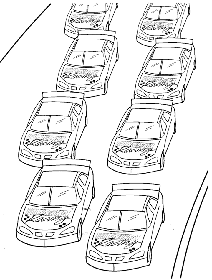 nascar coloring 18 pages - photo #36